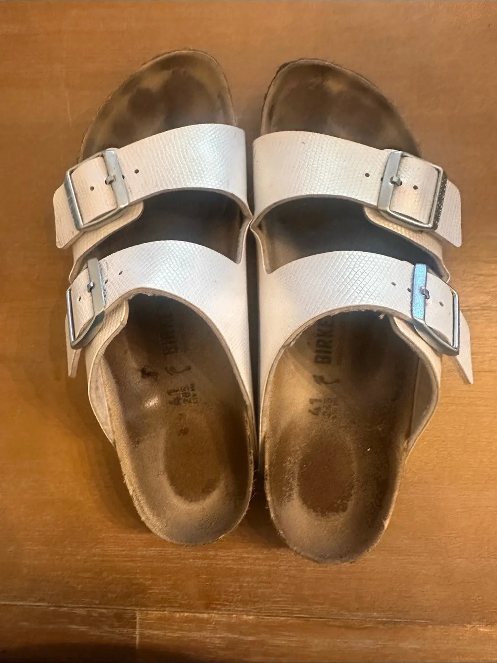 Birkenstock Women's White Arizona Two-Strap Sandal